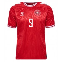 Maglia Calcio Danimarca Rasmus Hojlund #9 Prima Divisa Europei 2024 Manica Corta